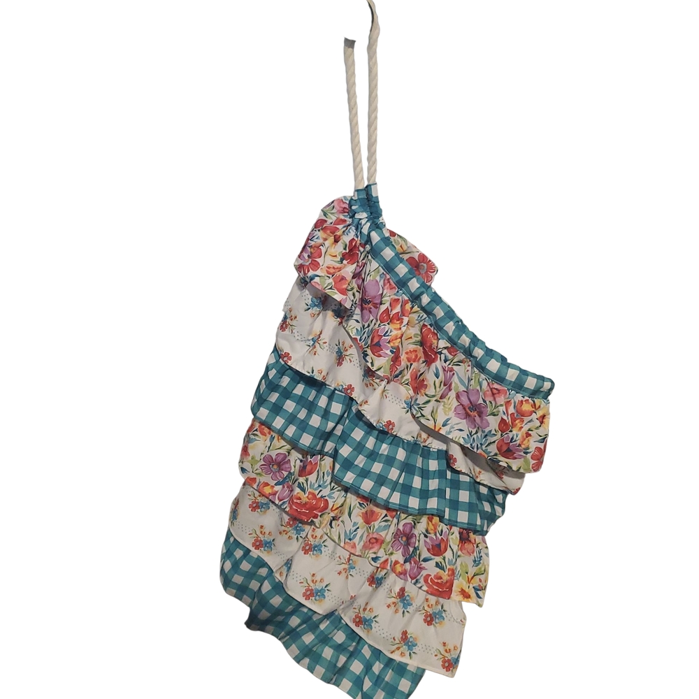 The Pioneer Woman Floral and Gingham Hanging Laundry Bag